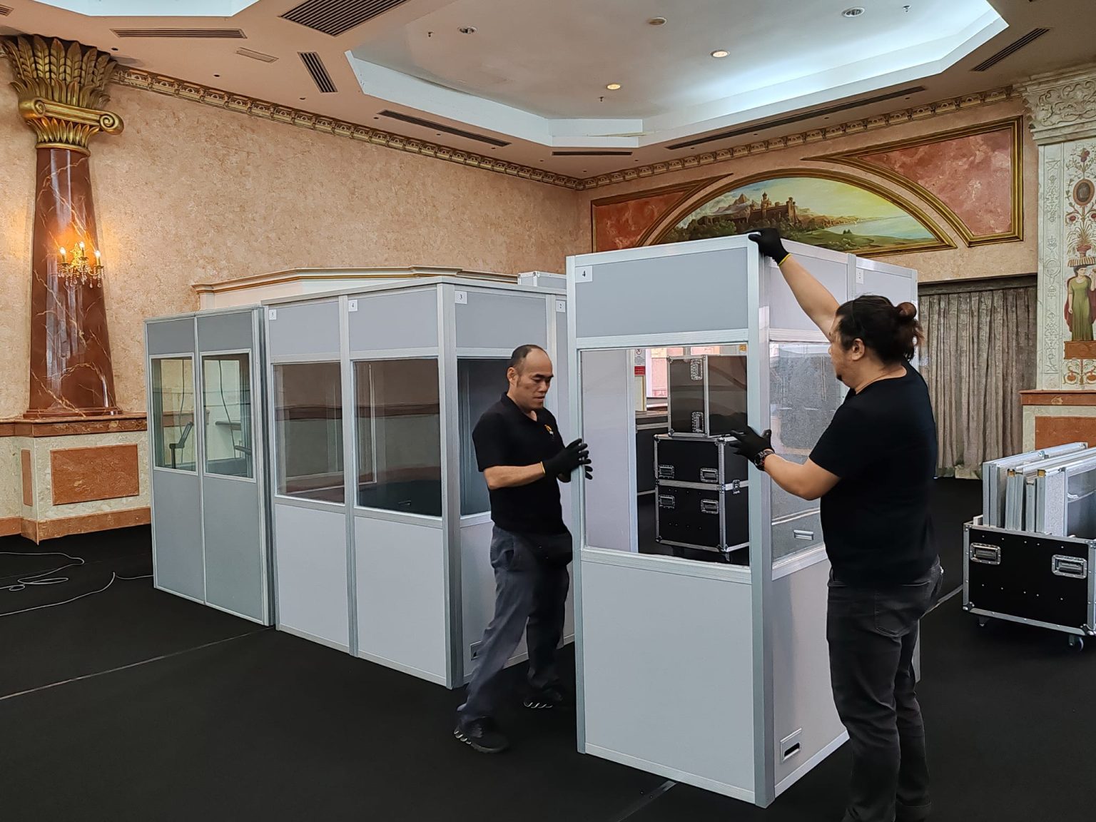 Set up ISO certified booths for use at Colmar Tropicale Genting ...